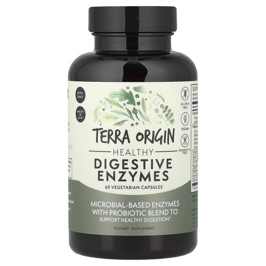 Основное фото товара Terra Origin, Пищеварительные ферменты, Digestive Enzymes, 60 кап