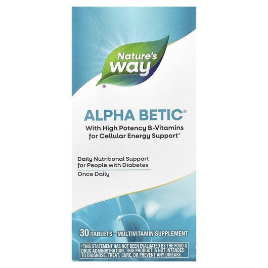 Основне фото товару Alpha Betic Multivitamin Основне фото товару Alpha Betic Multivitamin, Вітаміни для діабетиків, 30 таблеток