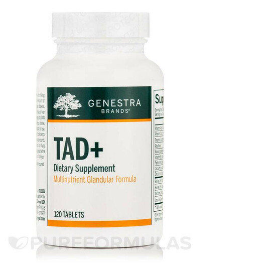 Основное фото товара Genestra, Мультивитамины, TAD+, 120 таблеток