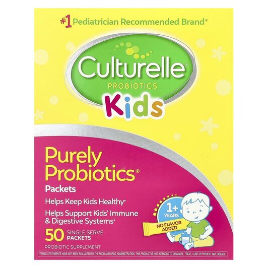 Основное фото товара Kids Daily Probiotic Unflavored Основное фото товара Culturelle, Пробиотик для детей, Kids Daily Probiotic, 50 пакетик