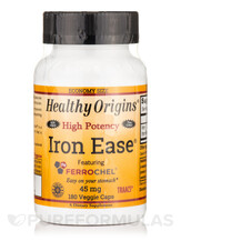 Iron Ease featuring Ferrochel 45 mg Железо Healthy Origins Iron Ease featuring Ferrochel 45 mg Железо Healthy Origins