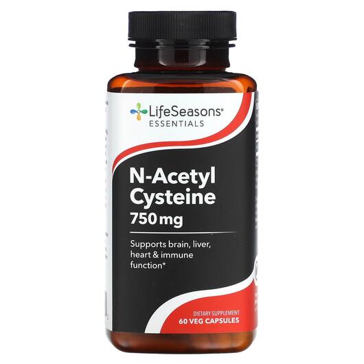 Основное фото товара N-Acetyl Cysteine Основное фото товара LifeSeasons, N-ацетилцистеин, N-Acetyl Cysteine, 60 капсул