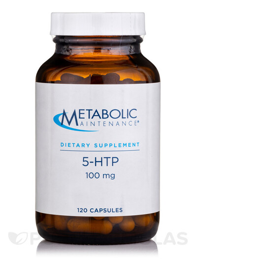 Основное фото товара Metabolic Maintenance, 5-гидрокситриптофан, 5-HTP 100 mg, 120 кап