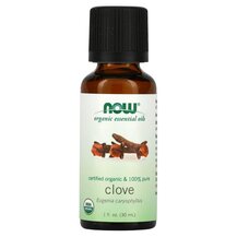Pure Essential Oil Organic Clove Гвоздика NOW Foods 30 мл