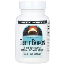 Triple Boron 3 mg Бор Source Naturals 100 капсул