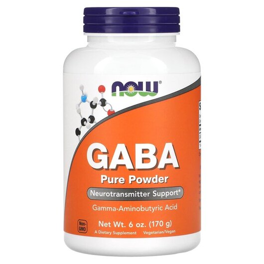 Основне фото товару GABA Pure Powder Основне фото товару NOW Foods, GABA Pure Powder, ГАМК порошок, 170 г