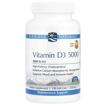 Vitamin D3 5000 Orange 5000 IU Витамин D3 Nordic Naturals