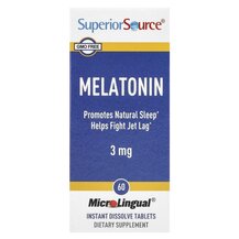 Мелатонін Melatonin 3 mg Superior Source 60 таблеток Мелатонін Melatonin 3 mg Superior Source 60 таблеток