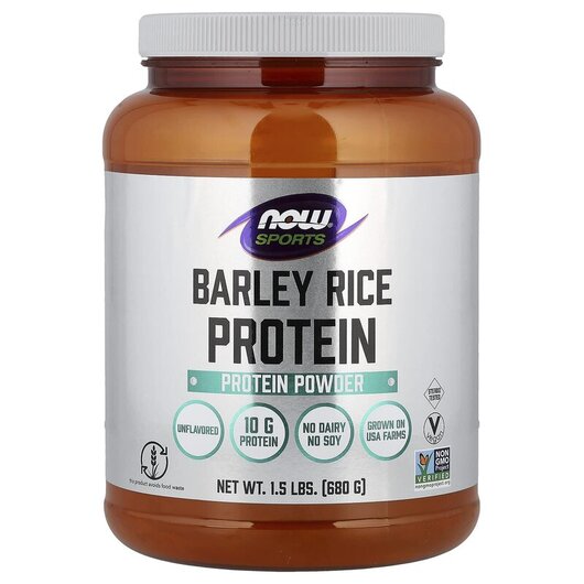 Основне фото товару Sports Barely Rice Protein Powder Unflavored Основне фото товару Sports Barely Rice Protein Powder Unflavored, Протеїн, 680 г