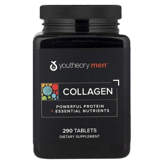 Основное фото товара Mens Collagen Advanced Formula Основное фото товара Youtheory, Коллаген для мужчин, Mens Collagen, 290 таблеток