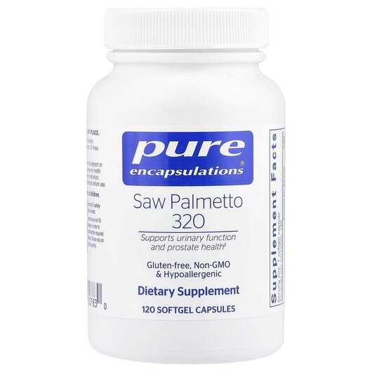 Основное фото товара Pure Encapsulations, Со Пальметто, Saw Palmetto 320, 120 капсул