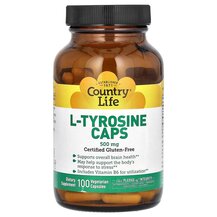 L-тірозин 500 мг L-Tyrosine Caps 500 mg Country Life