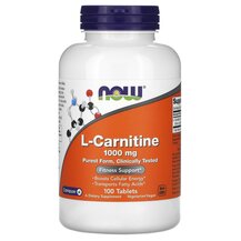 L карнітин 1000 мг L-Carnitine 1000 mg NOW Foods