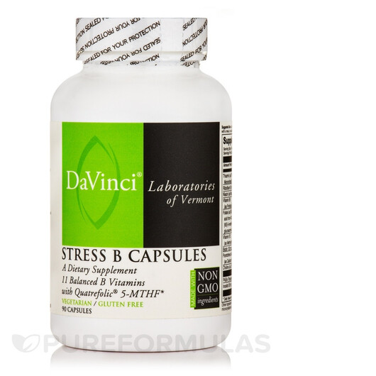 Основне фото товару DaVinci Laboratories, Stress B Capsules, Підтримка стресу, 90 кап