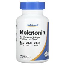 Мелатонін Melatonin 5 mg Nutricost 240 таблеток