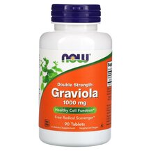 Гравіола 1000 мг Graviola 1000 mg NOW Foods 90 таблеток Гравіола 1000 мг Graviola 1000 mg NOW Foods 90 таблеток