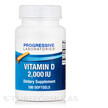 Фото товару Vitamin D 2000 IU Фото товару Progressive Labs, Vitamin D 2000 IU, Вітамін D3, 100 капсул