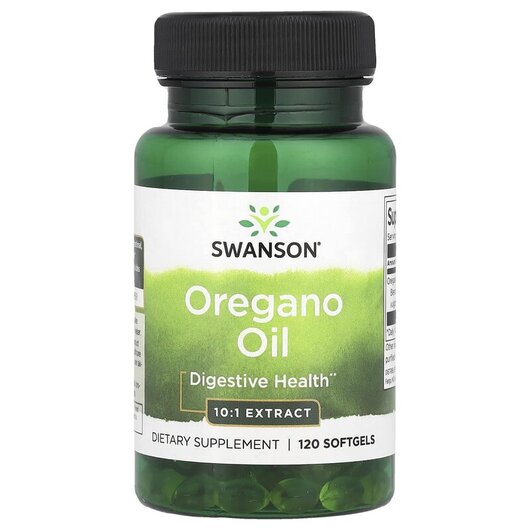 Основне фото товару Swanson, Oregano Oil, Олія орегано, 120 капсул