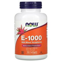 Вітамін E 1000 мг E-1000 NOW Foods 100 капсул