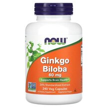 Ginkgo Biloba 60 mg Гинкго билоба 60 мг NOW Foods