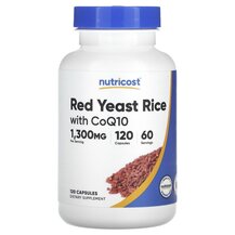 Коензим CoQ10 Red Yeast Rice With CoQ10 1300 mg Nutricost