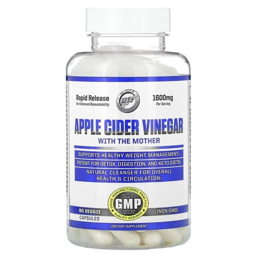 Основне фото товару Apple Cider Vinegar With The Mother Rapid Release 800 mg, Оцет, 9