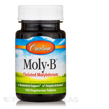 Moly-B Chelated Molybdenum Молибден Carlson 100 таблеток Moly-B Chelated Molybdenum Молибден Carlson 100 таблеток