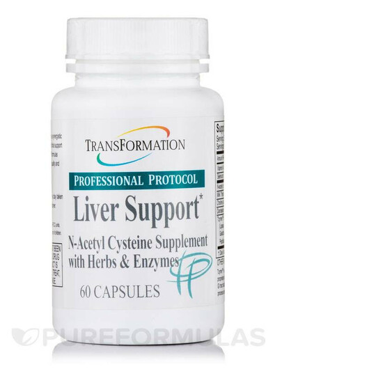 Основне фото товару Liver Support Основне фото товару Transformation Enzymes, Liver Support, Ферменти, 60 капсул
