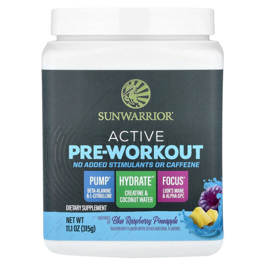 Основне фото товару Active Pre-Workout Blue Raspberry Pineapple Основне фото товару Active Pre-Workout Blue Raspberry Pineapple, Передтренувальний ко