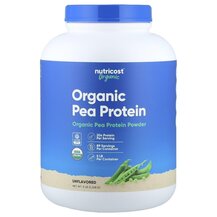 Organic Pea Protein Unflavored Протеин Nutricost 2268 г Organic Pea Protein Unflavored Протеин Nutricost 2268 г
