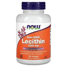 Non-GMO Lecithin 1200 mg Соевый лецитин NOW Foods
