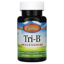 B-комплекс Tri-B with B-6 B-12 & Folic Acid Carlson B-комплекс Tri-B with B-6 B-12 & Folic Acid Carlson