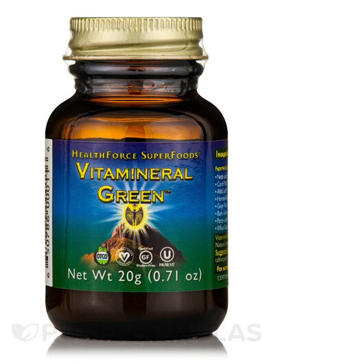 Основное фото товара Минеральные добавки, Vitamineral Green Powder, 20 г
