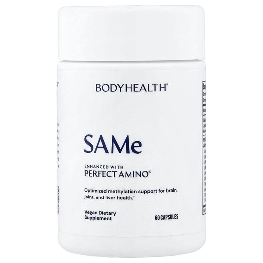 Основное фото товара SAMe Основное фото товара BodyHealth, САМє S-Аденозил-L-метионин, SAMe, 60 капсул