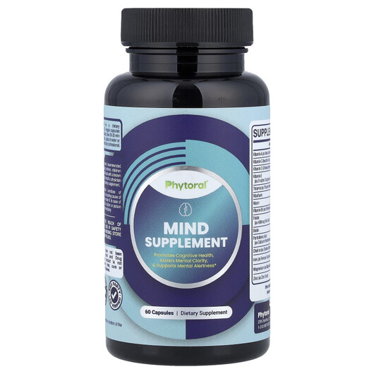 Основне фото товару Mind Supplement Основне фото товару Phytoral, Mind Supplement, Підтримка мозку, 60 капсул