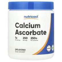 Кальцій Calcium Ascorbate Unflavored Nutricost 250 г Кальцій Calcium Ascorbate Unflavored Nutricost 250 г
