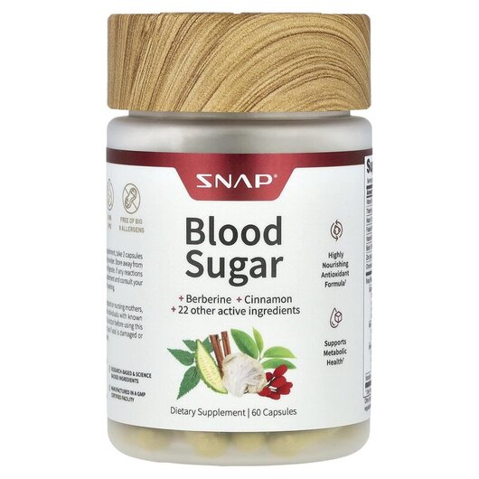 Основне фото товару Blood Sugar Blend Основне фото товару Blood Sugar Blend, Підтримка рівня цукру в крові, 60 капсул