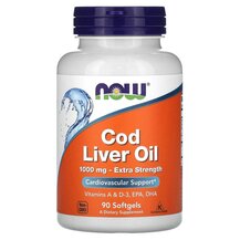 Cod Liver Oil 1000 mg Масло из печени трески NOW Foods Cod Liver Oil 1000 mg Масло из печени трески NOW Foods