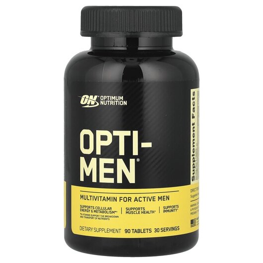 Основное фото товара Opti-Men Основное фото товара Optimum Nutrition, Витамины для мужчин, Opti-Men 90, 90 таблеток
