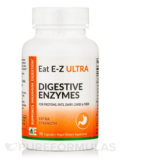 Основное фото товара Eat E-Z Ultra Extra Strength Digestive Enzymes Основное фото товара Ферменты, Eat E-Z Ultra Extra Strength Digestive Enzymes, 90 капс