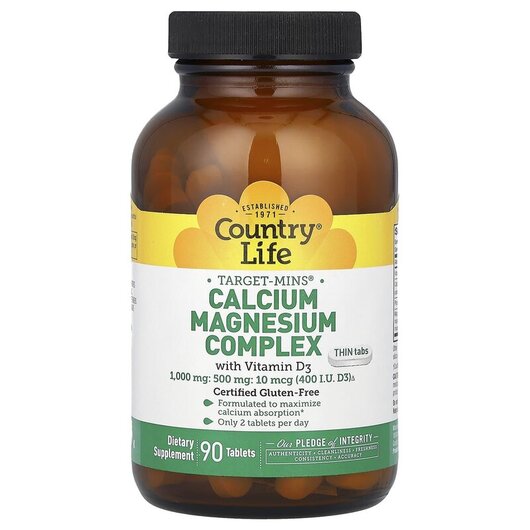 Основное фото товара Calcium Magnesium Complex with Vitamin D3 Основное фото товара Кальций Магний Витамин D3, Calcium Magnesium Complex, 90 таблеток