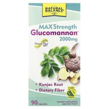 Glucomannan Maximum Strength 2000 mg Глюкоманнан Natural