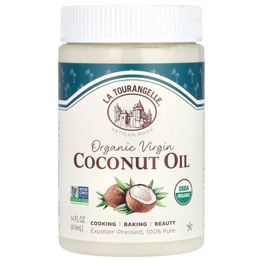 Основное фото товара La Tourangelle, Кокосовое масло, Organic Virgin Coconut Oil, 414 