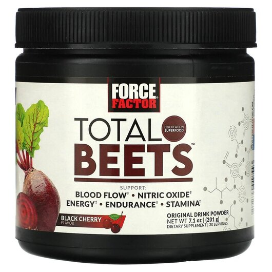 Основне фото товару Total Beets Original Drink Powder Black Cherry Основне фото товару Total Beets Original Drink Powder Black Cherry, Червоний буряк, 2