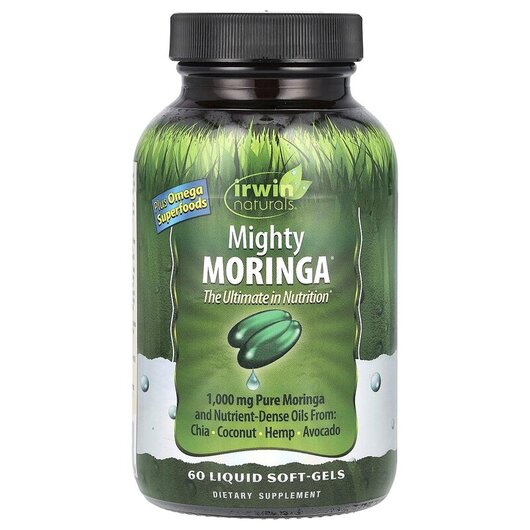 Основное фото товара Mighty Moringa Основное фото товара Irwin Naturals, Моринга, Mighty Moringa, 60 капсул