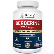 Берберин Berberine with Ceylon Cinnamon Dr. Berg 60 капсул