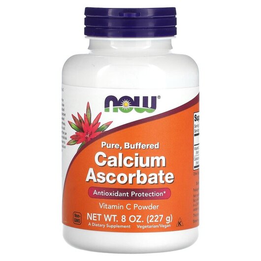 Основне фото товару Calcium Ascorbate 100 Pure Buffered Vitamin C Powder Основне фото товару NOW Foods, Calcium Ascorbate, Аскорбат кальцію в порошку, 227 г
