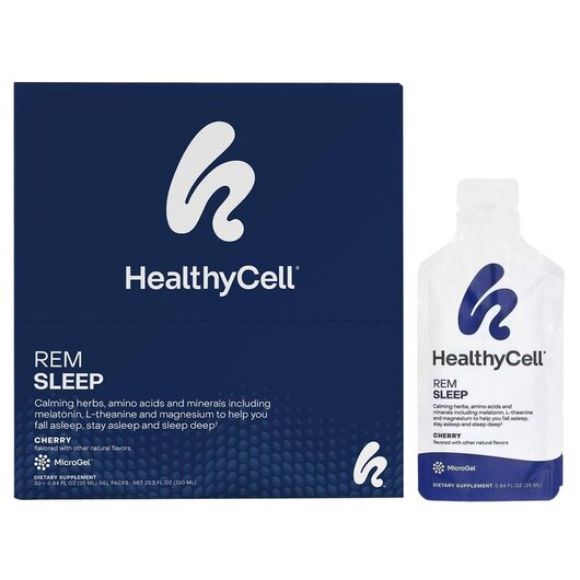 Основне фото товару REM Sleep Cherry Основне фото товару HealthyCell, REM Sleep Cherry, Підтримка сну, 30 шт