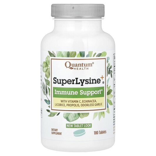 Основное фото товара Super Lysine+ Immune Support Основное фото товара Quantum Health, L-Лизин, Super Lysine+ Immune Support, 180 таблет