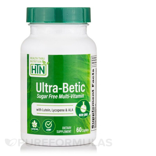 Основное фото товара Ultra-Betic Sugar Free Multi-Vitamin Основное фото товара Мультивитамины, Ultra-Betic Sugar Free Multi-Vitamin, 60 таблеток